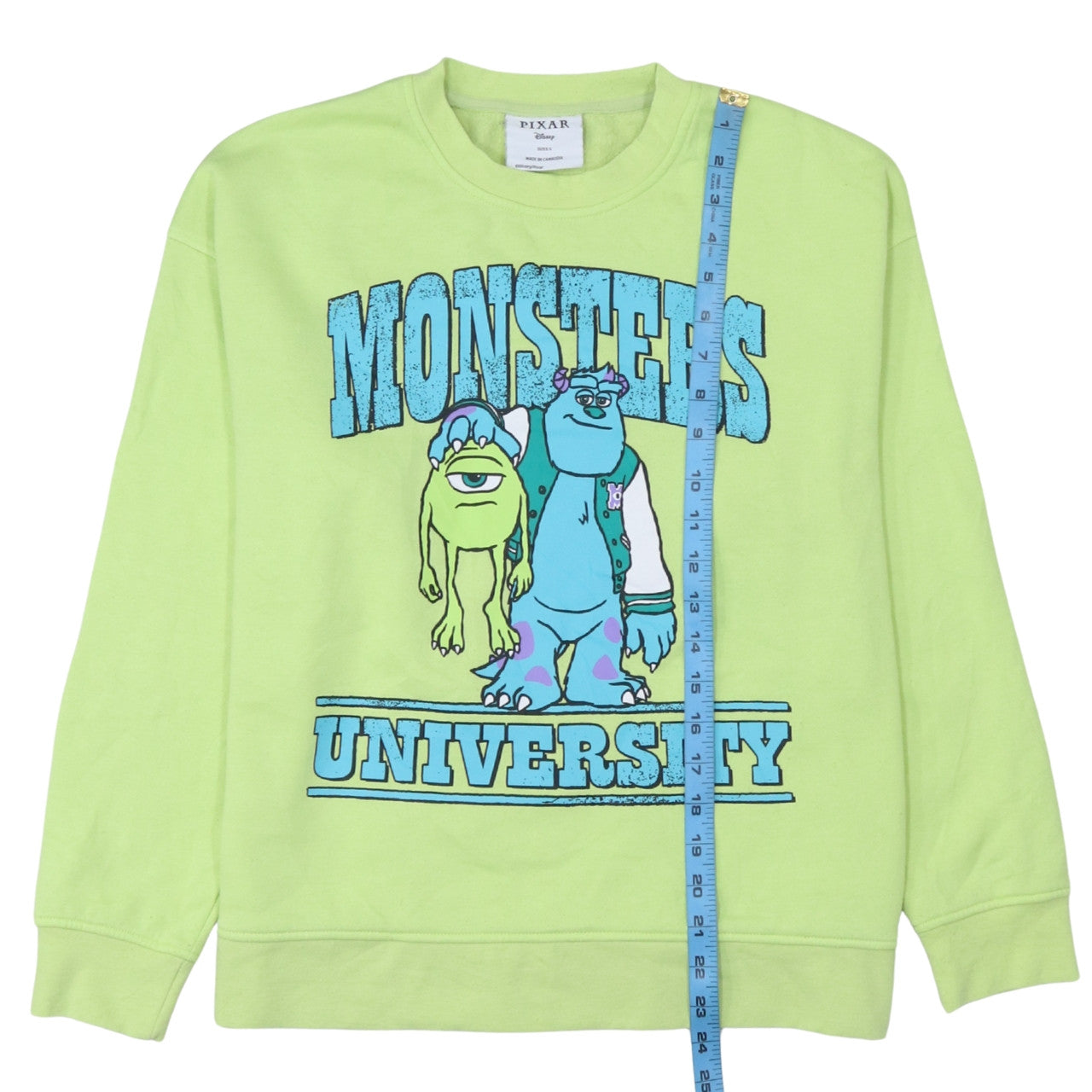 Disney Pixar Monsters University Green Sweatshirt Women S