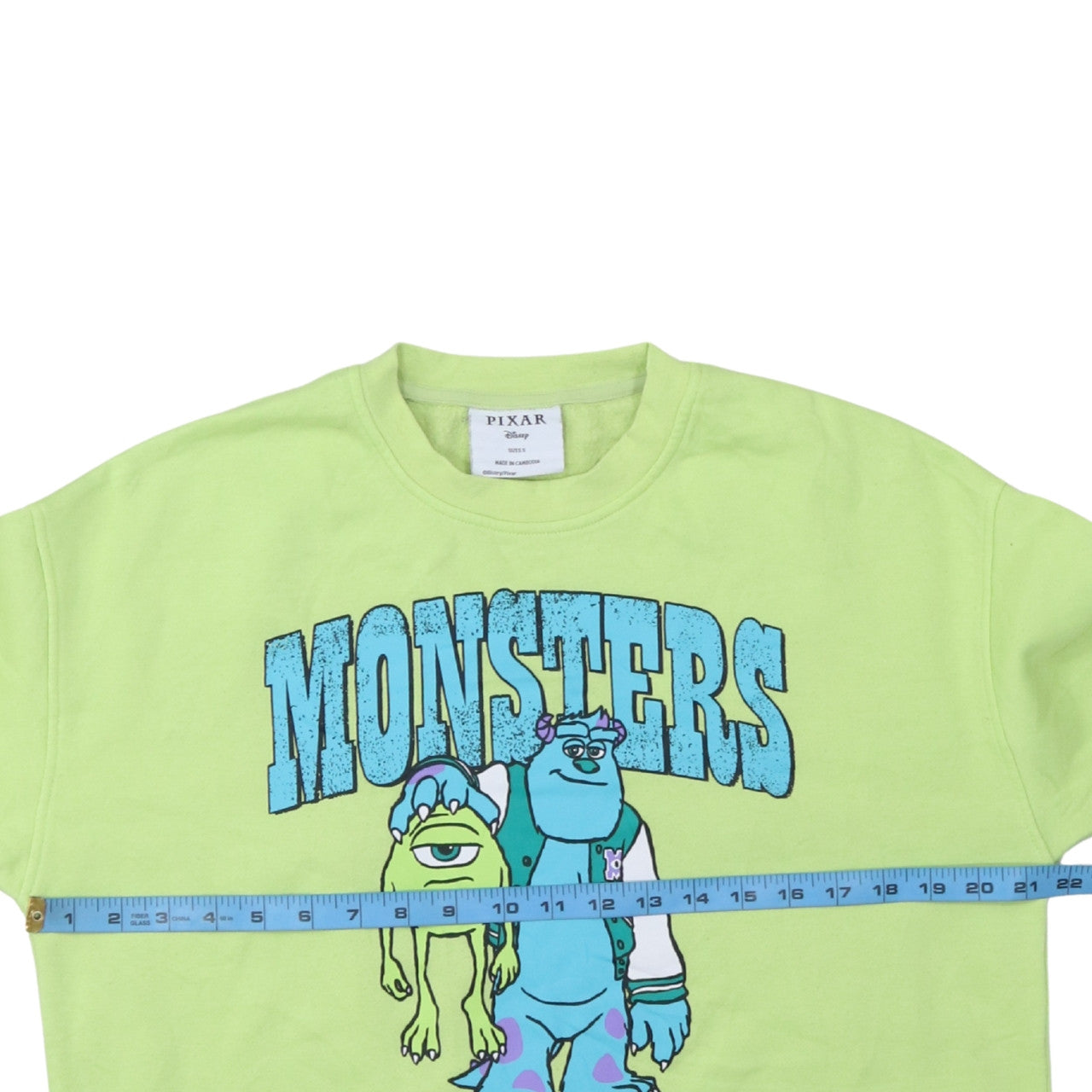 Disney Pixar Monsters University Green Sweatshirt Women S