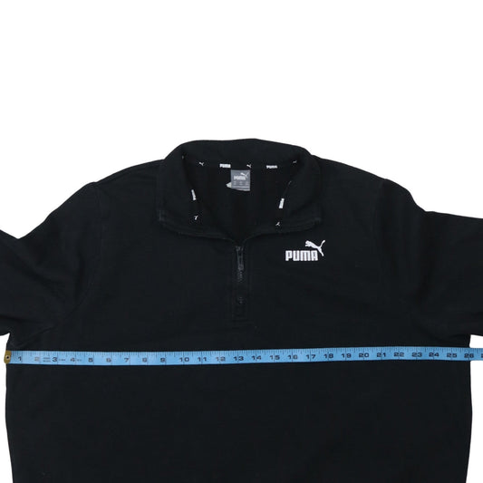 Puma Women’s Black 3XL 1/4 Zip Pullover Sweatshirt Fleece