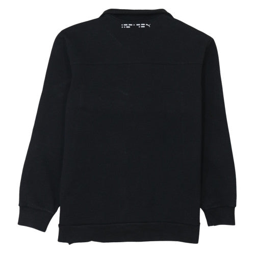 Puma Men's Black L 1/4 Zip Fleece Sweatshirt