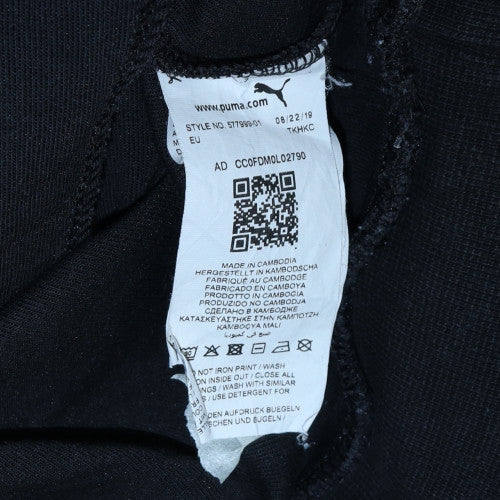 Puma Men's Black L 1/4 Zip Fleece Sweatshirt