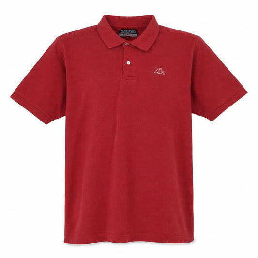 Kappa Men's Red XL Cotton Polo Shirt Short Sleeve Casual Top