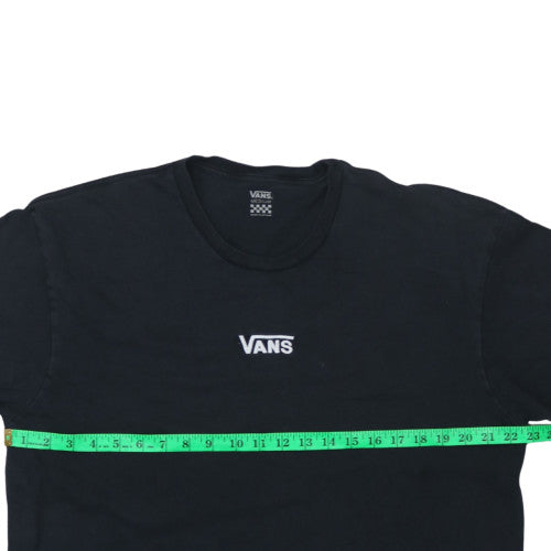 Vans Men's Black Medium Classic Logo Crew Neck Short Sleeve T-Shirt
