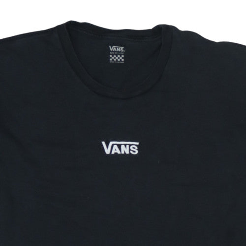 Vans Men's Black Medium Classic Logo Crew Neck Short Sleeve T-Shirt