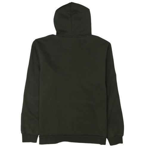 Puma Men Green Pullover Hoodie L Hooded Fleece Sweatshirt