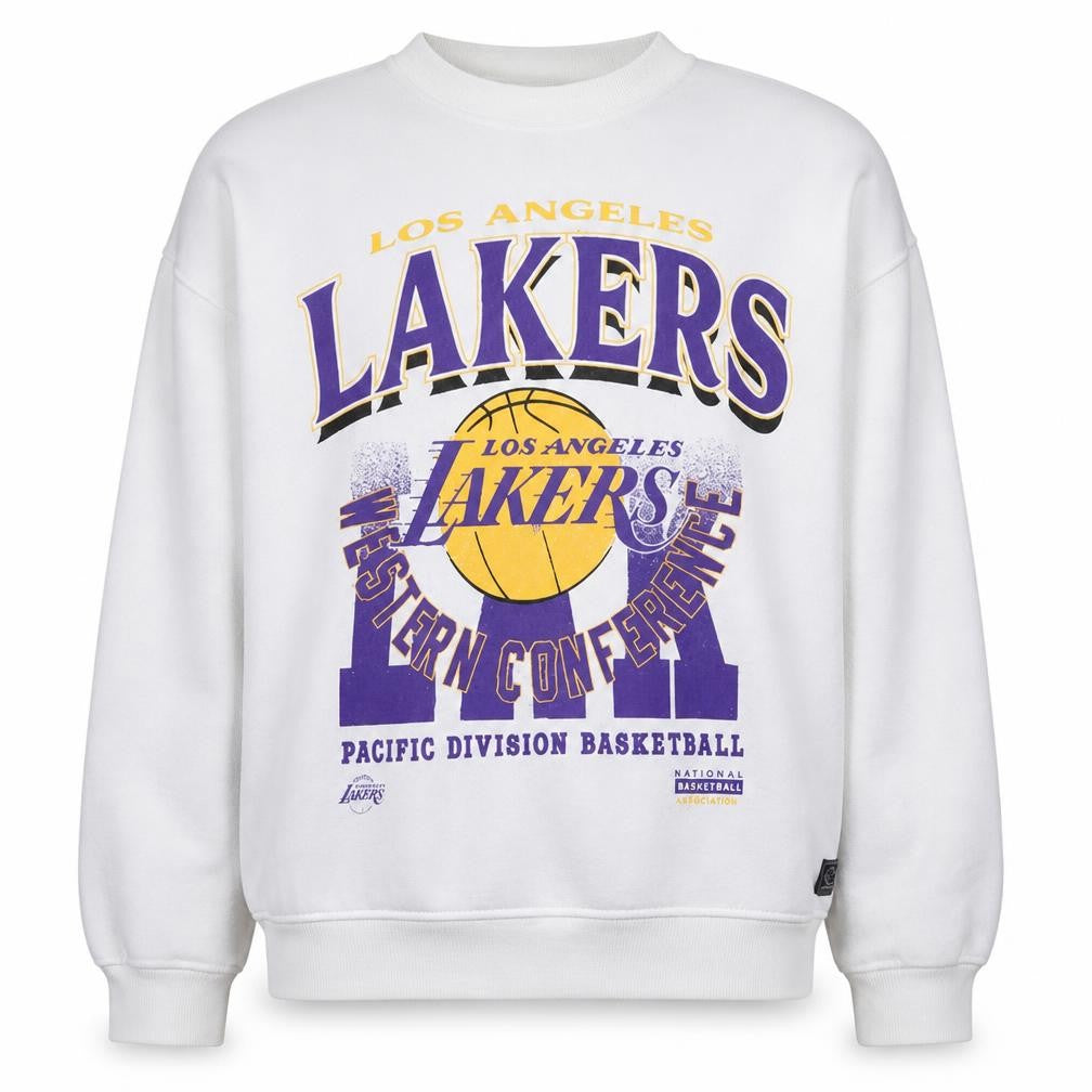 Primark Women’s White Los Angeles Lakers Pullover Sweatshirt Size 10