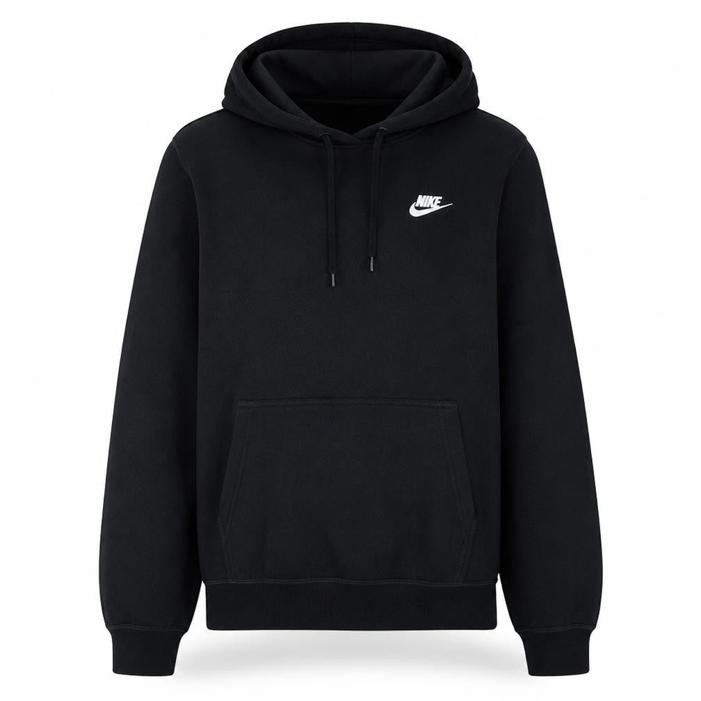 Nike Men's Black Pullover Hoodie S Regular Fit Logo Sweatshirt