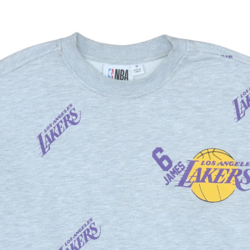 Primark NBA Los Angeles Lakers Grey Men's Medium Pullover Sweatshirt