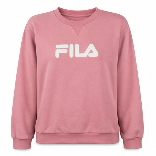 Fila Women’s Pink Logo Sweatshirt XL Pullover Crew Neck Casual