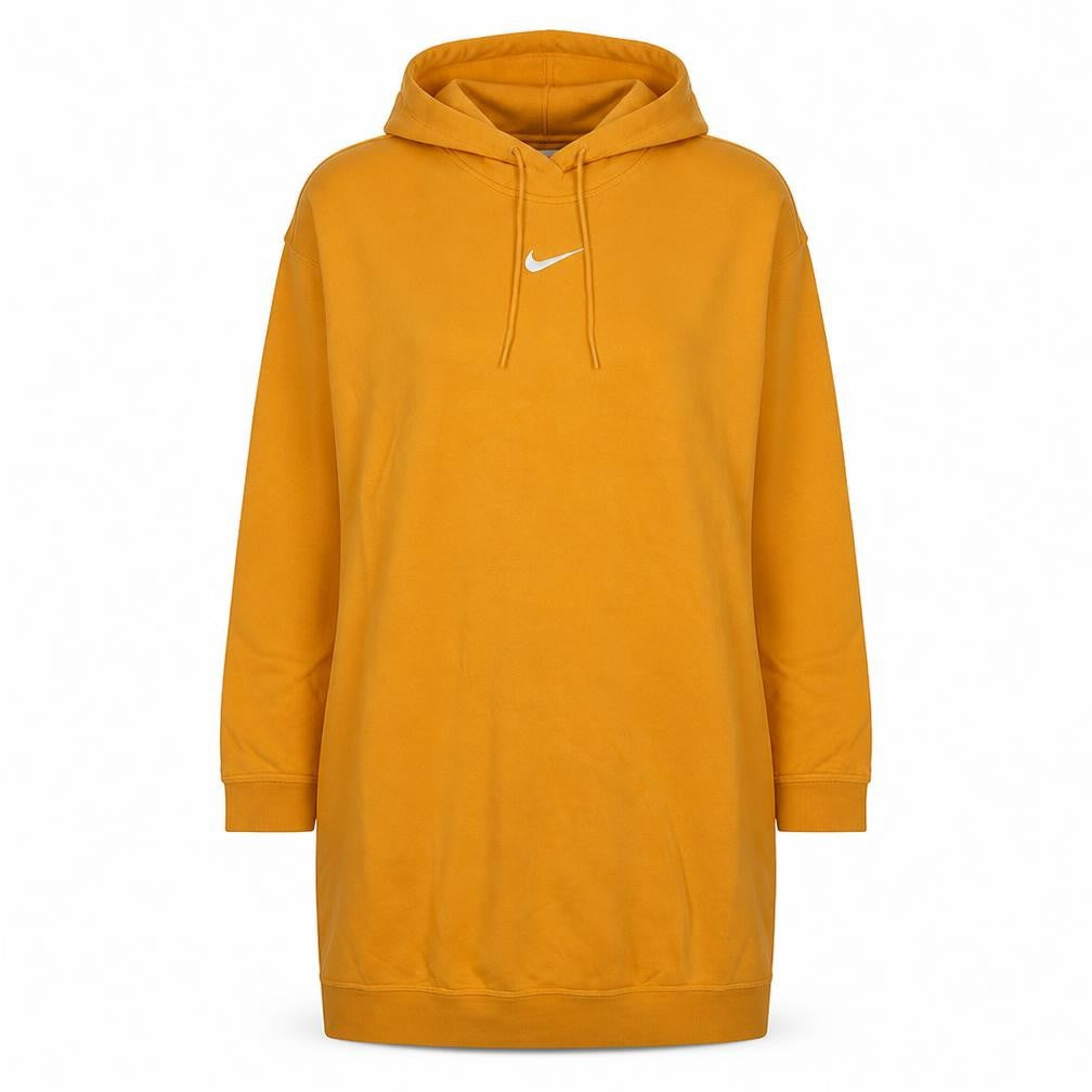 Nike Women's Yellow Pullover Hoodie Sweatshirt Size M Cotton Blend