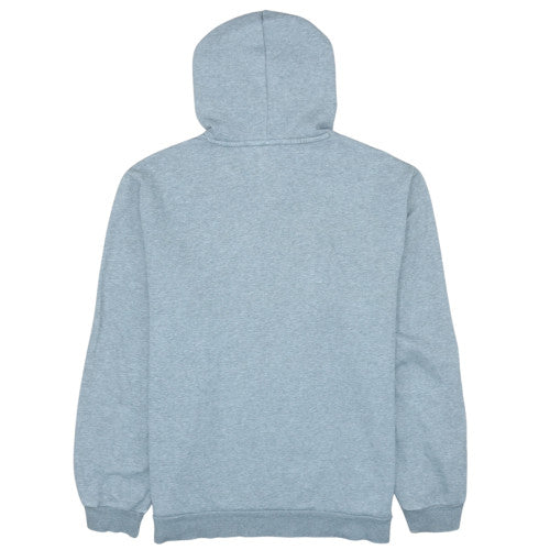 Puma Mens Grey Pullover Hoodie L Fleece Logo Hooded Sweatshirt