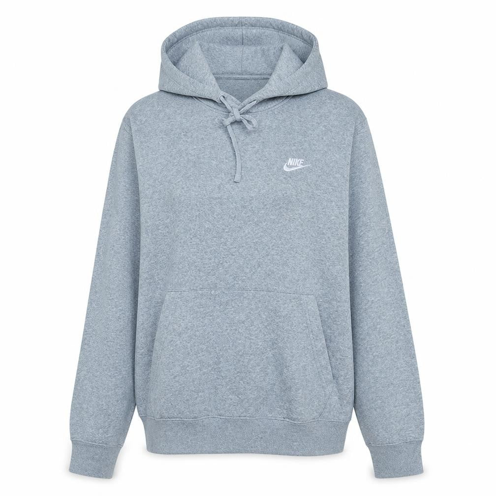 Nike Women’s Grey Pullover Hoodie Medium Cotton Blend Casual