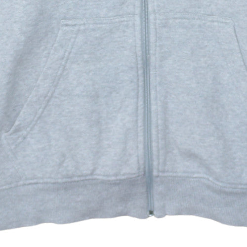Adidas Mens Grey Full Zip Hoodie Sweatshirt Size M Classic Style
