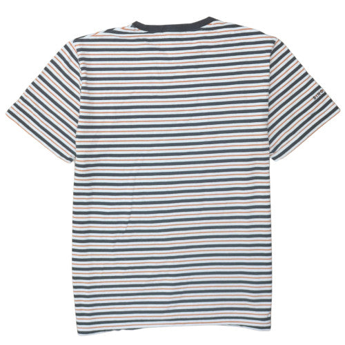 Fred Perry Men's Multicoloured Striped Cotton Crew Neck T-Shirt M