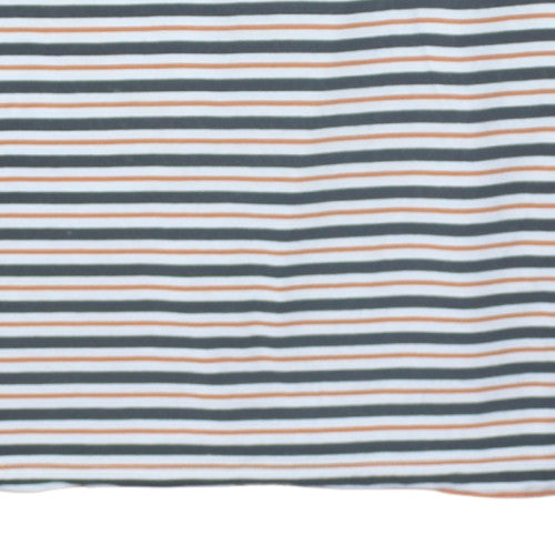 Fred Perry Men's Multicoloured Striped Cotton Crew Neck T-Shirt M