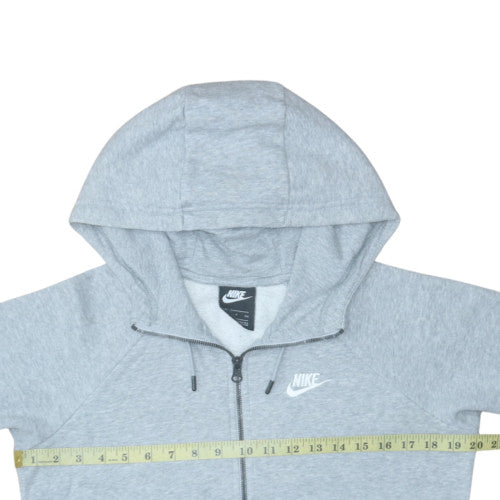 Nike Men's Grey Full Zip Hoodie Sweatshirt Size S Regular Fit
