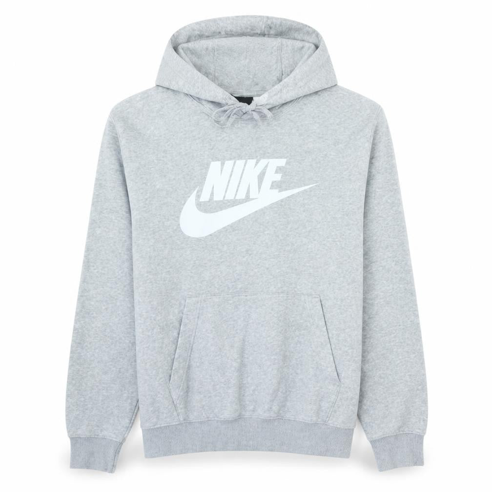 Nike Men's Grey Pullover Hoodie M Regular Fit Sportswear