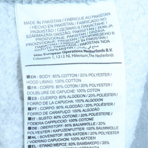 Nike Men's Grey Pullover Hoodie M Regular Fit Sportswear