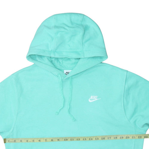 Nike Women’s Mint Green Pullover Hoodie Size M Cotton Blend