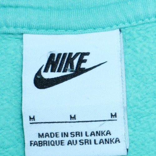 Nike Women’s Mint Green Pullover Hoodie Size M Cotton Blend