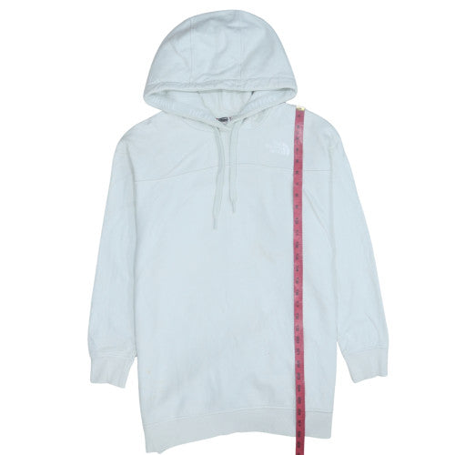 The North Face Womens White Pullover Hoodie Size L Cotton Sweatshirt