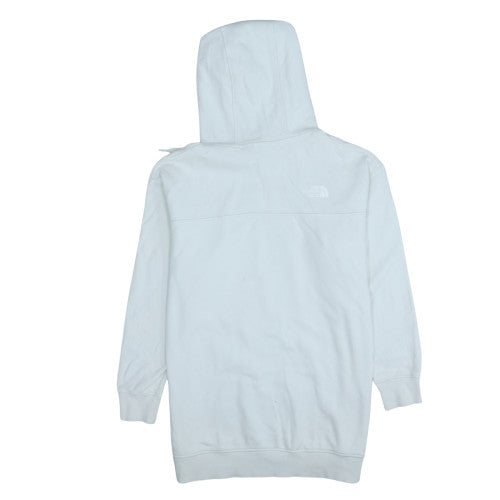The North Face Womens White Pullover Hoodie Size L Cotton Sweatshirt