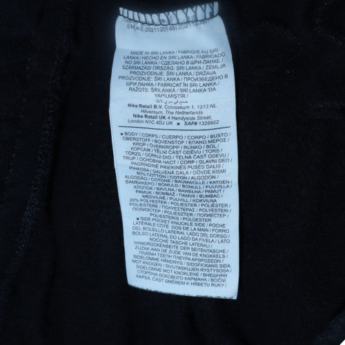 Nike Men's Black Fleece Sweatpants S Regular Elastic Waist Activewear