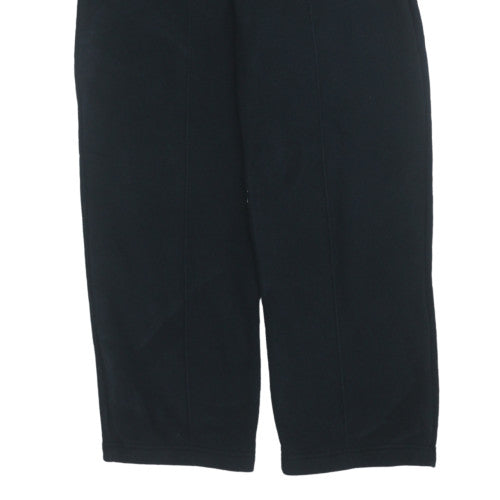 Nike Men's Black Fleece Sweatpants S Regular Elastic Waist Activewear