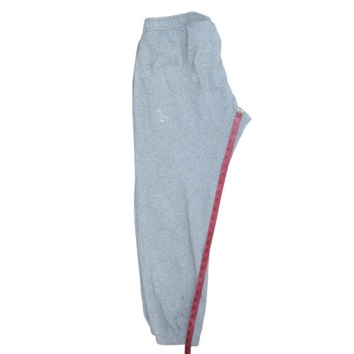 Nike Men's Grey Large Jogger Sweatpants Elastic Waist Lounge