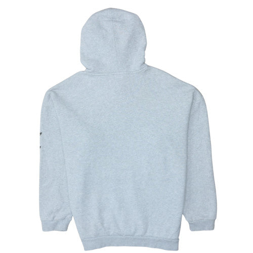 Adidas Womens Grey Pullover Hoodie Size 10 Relaxed Fit Trefoil Logo