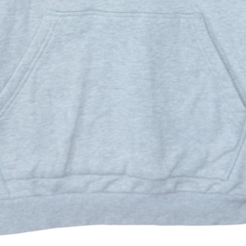 Adidas Womens Grey Pullover Hoodie Size 10 Relaxed Fit Trefoil Logo