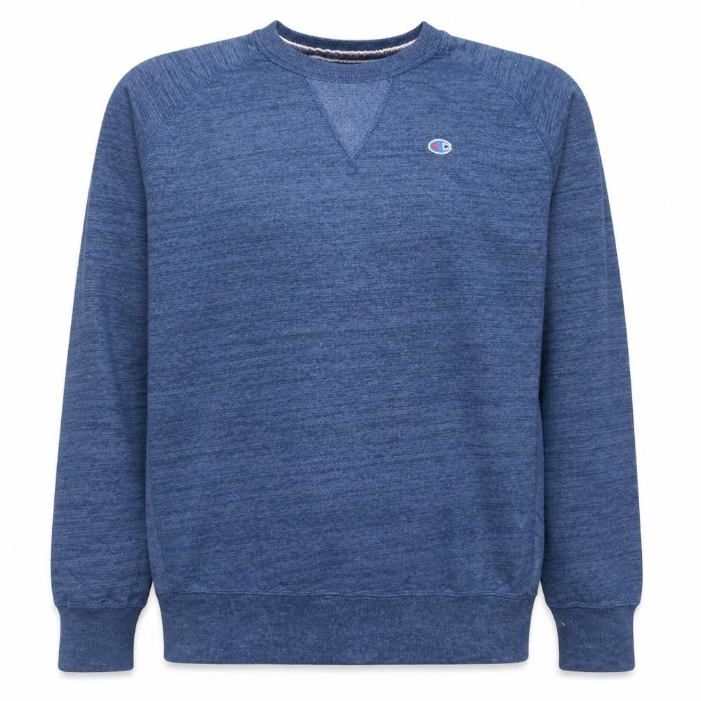 Champion Men's Blue Pullover Sweatshirt Large Crew Neck Sportswear