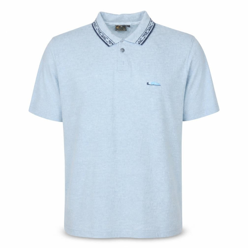 Quiksilver Men's Light Grey Short Sleeve Polo Shirt Size L Classic Fit