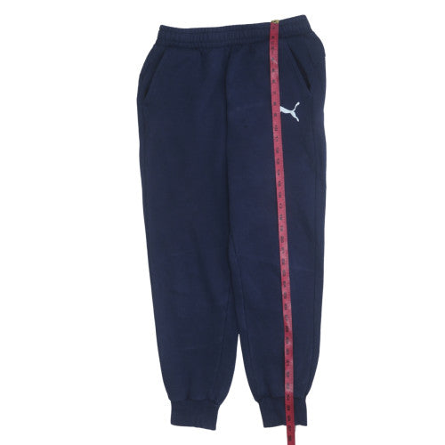 Puma Men's Blue Fleece Jogger Sweatpants M Regular Fit