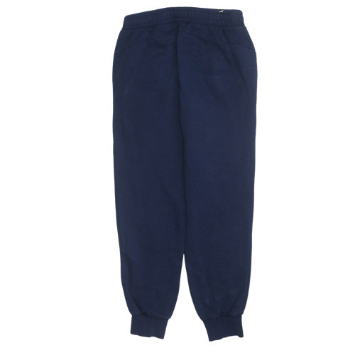 Puma Men's Blue Fleece Jogger Sweatpants M Regular Fit