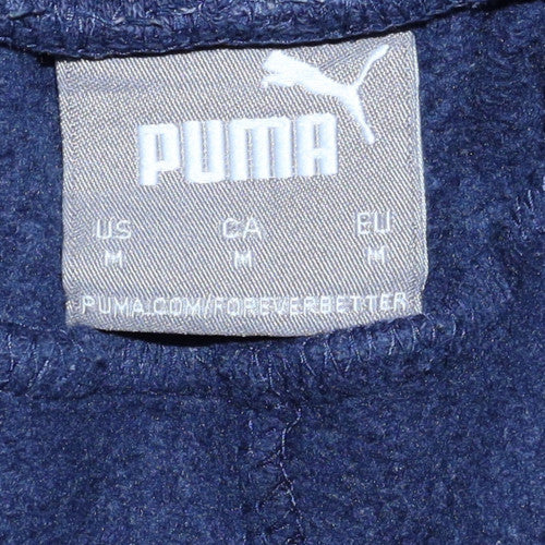 Puma Men's Blue Fleece Jogger Sweatpants M Regular Fit