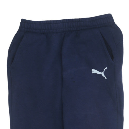Puma Men's Blue Fleece Jogger Sweatpants M Regular Fit