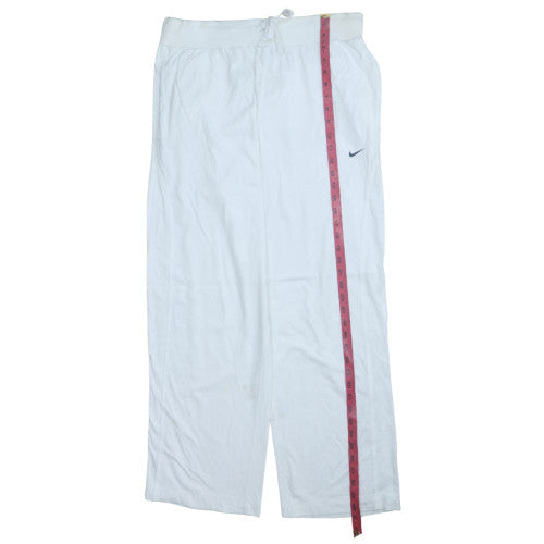 Nike Women's White XL Track Pants Lightweight Cotton Blend