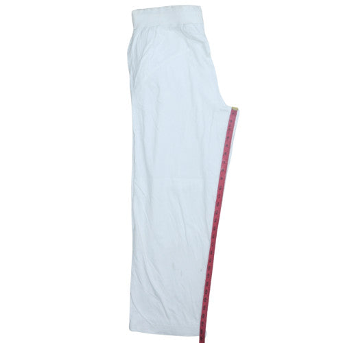 Nike Women's White XL Track Pants Lightweight Cotton Blend
