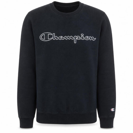 Champion Men's Black XS Pullover Sweatshirt Crew Neck Logo Sportswear