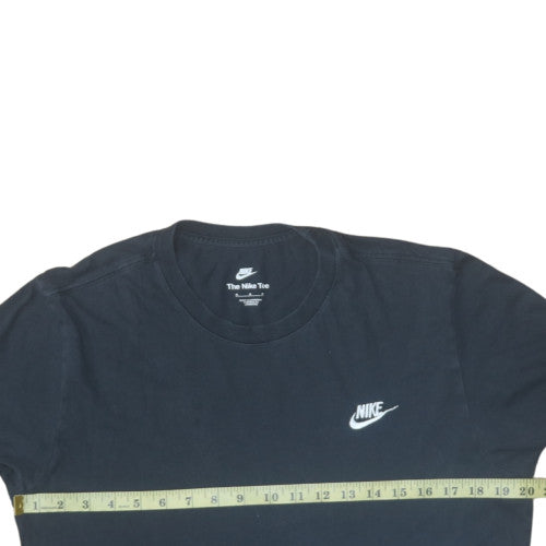 Nike Men's Black Short Sleeve Cotton Logo T-Shirt Medium