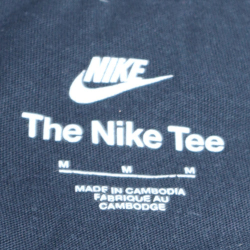 Nike Men's Black Short Sleeve Cotton Logo T-Shirt Medium
