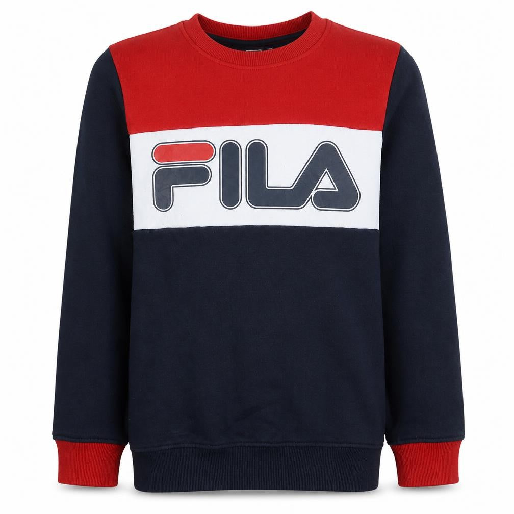 Fila Boys Multicoloured Pullover Sweatshirt 152cm Crew Neck Logo Design