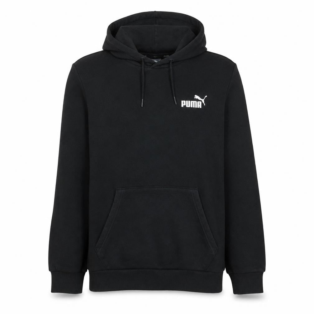 Puma Men's Black Pullover Hoodie Size S Regular Fit Fleece