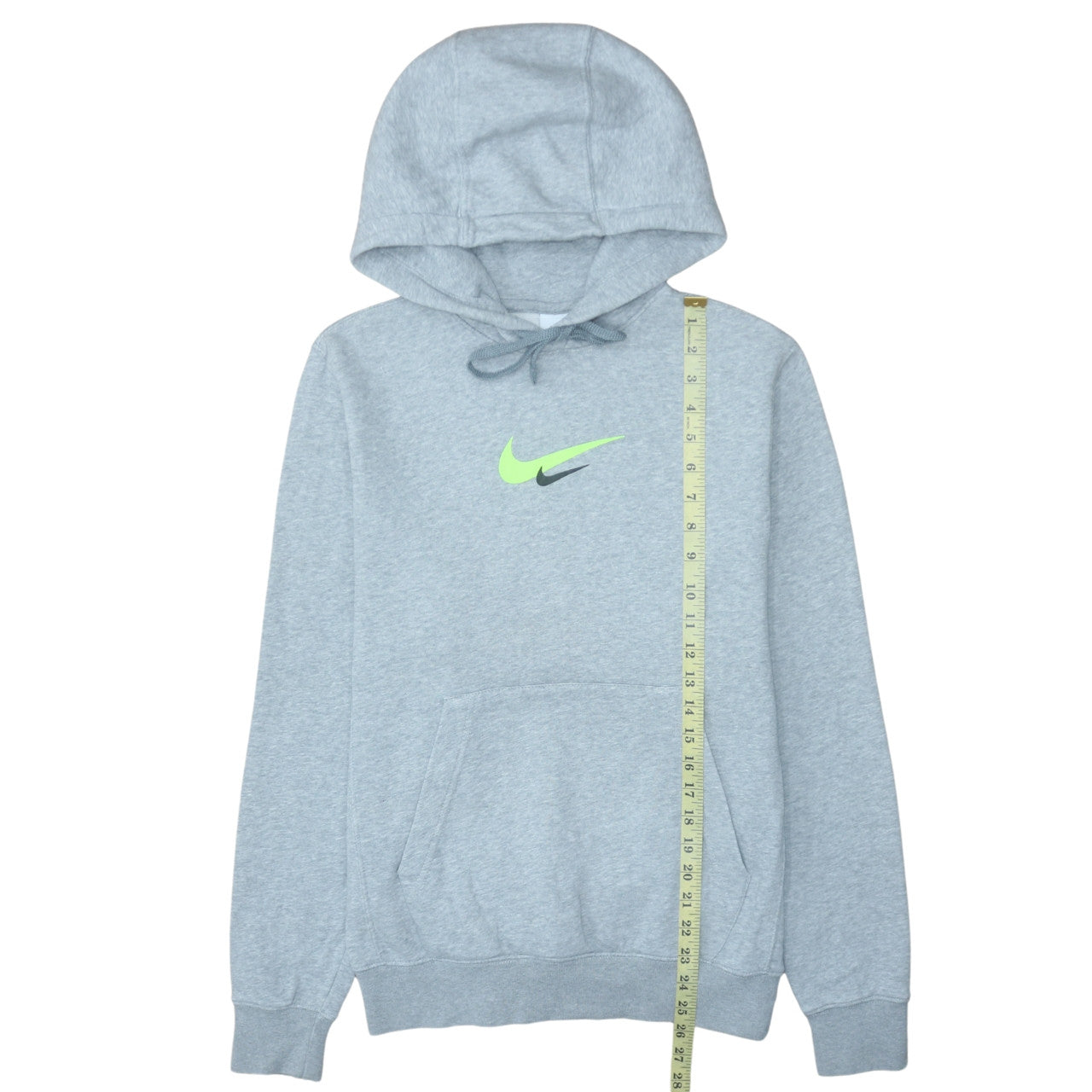 Nike Men's Grey XS Pullover Hoodie with Logo Print