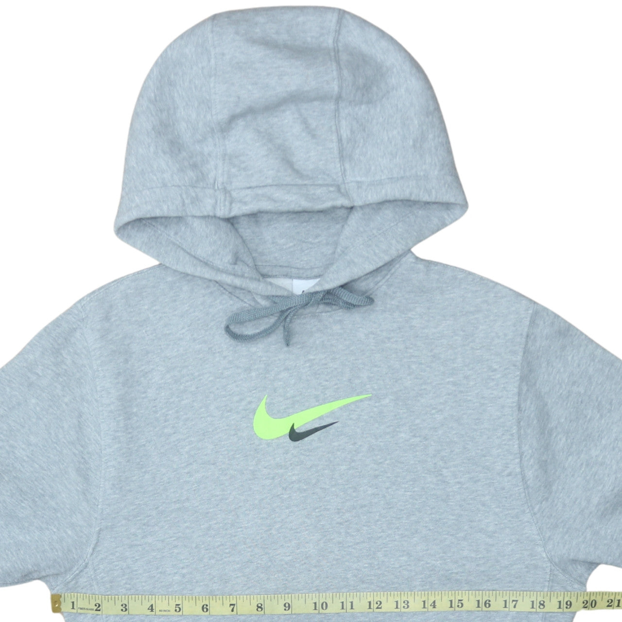 Nike Men's Grey XS Pullover Hoodie with Logo Print