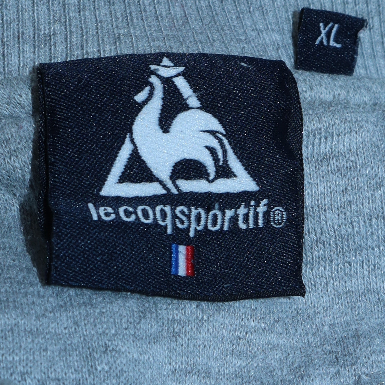 Le Coq Sportif Men's Grey XL Pullover Sweatshirt Crew Neck Logo