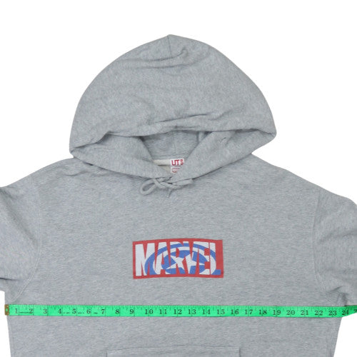 Uniqlo Marvel Men's Grey Pullover Hoodie Size S Regular Fit