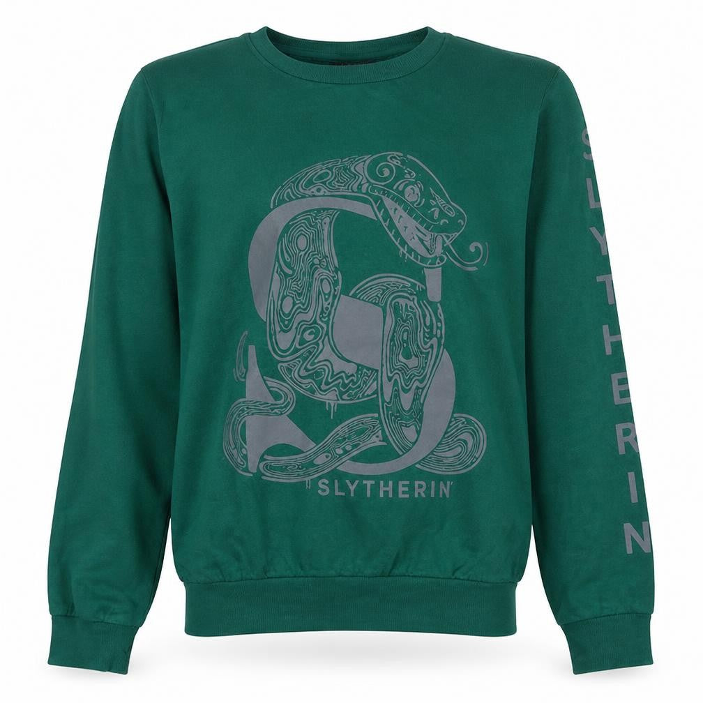 Primark Men’s Green Slytherin Harry Potter Pullover Sweatshirt Size S