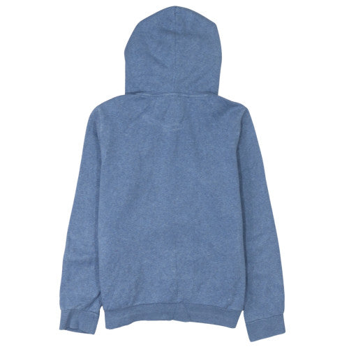 Adidas Womens Blue Pullover Hoodie Small Hooded Logo Sweatshirt
